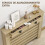 Homcom Cubre Radiadore Marrón 111 x 19 x 95.5 cm 4