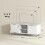 Homcom Mueble de TV Blanco 120 x 35 x 48 cm 3