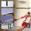 Homcom Mesa de Ping Pong Azul 152.5 x 274 x 76 cm 4