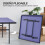 Homcom Mesa de Ping Pong Azul 152.5 x 274 x 76 cm 5