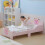 Homcom Cama Infantil Rosa 143 x 73 x 60 cm 2