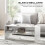 Homcom Mesa de Centro Blanco 100 x 40 x 41.5 cm 2