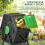 Outsunny Compostador Negro 60 x 49 x 77 cm 4