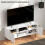 Homcom Mueble de TV Blanco 120 x 35 x 48 cm 5