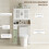 Homcom Mueble sobre Inodoro Blanco 80 x 19.5 x 170 cm 7