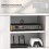 Homcom Mueble de TV Blanco 120 x 35 x 48 cm 6