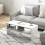 Homcom Mesa de Centro Blanco 100 x 40 x 41.5 cm 8