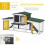 PawHut Conejera para Exterior Gris 197 x 49 x 86 cm 3
