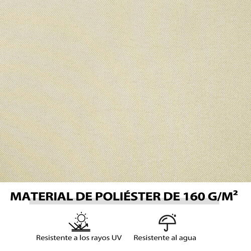 Outsunny Laterales para Carpa Beige 302 x 205 cm 2