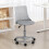Homcom Silla de Escritorio Gris 43 x 42 x 86 cm 2