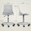 Homcom Silla de Escritorio Gris 43 x 42 x 86 cm 3
