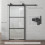 Homcom Puerta Corredera Negro 91.4 x 4 x 203.2 cm 3