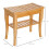 Homcom Taburete de Baño Marrón 47.5 x 26 x 44.5 cm 3