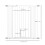 PawHut Barrera de Seguridad Blanco 101 x 3.5 x 104.1 cm 5