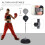 Homcom Saco de Boxeo Negro 43 x 43 x 144 cm 2