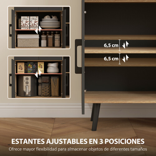 Homcom Alacena de Cocina Bicolor 100 x 40 x 176 cm 2