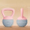 Kettlebell Rosa 19 x 19 x 28 cm 3