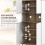 Homcom Alacena de Cocina Blanco 80 x 40 x 178 cm 5