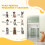PawHut Barrera para Perro Blanco 104 x 4 x 105 cm 4