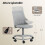 Homcom Silla de Escritorio Gris 43 x 42 x 86 cm 6