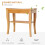 Homcom Taburete de Baño Marrón 47.5 x 26 x 44.5 cm 5