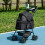 PawHut Cochecito para Perro Negro 67 x 45 x 96 cm 2
