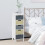 Homcom Cómodo de Madera Multicolor 35 x 28 x 90.5 cm 2