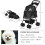 PawHut Cochecito para Perro Negro 67 x 45 x 96 cm 3