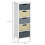 Homcom Cómodo de Madera Multicolor 35 x 28 x 90.5 cm 3