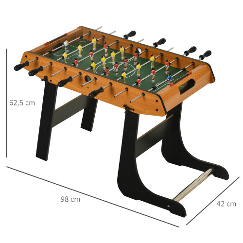 Homcom Futbolín Plegable Bicolor 98 x 42 x 62.5 cm 2