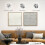 Homcom Decoración para Pared Blanco 80 x 3.5 x 80 cm 6