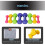 Homcom Set de Mancuerna Multicolor 41 x 30 x 8cm 5
