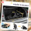 PawHut Cochecito para Perro Negro 67 x 45 x 96 cm 5