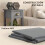 Homcom Mesa Auxiliar Gris 30 x 30 x 75 cm 6