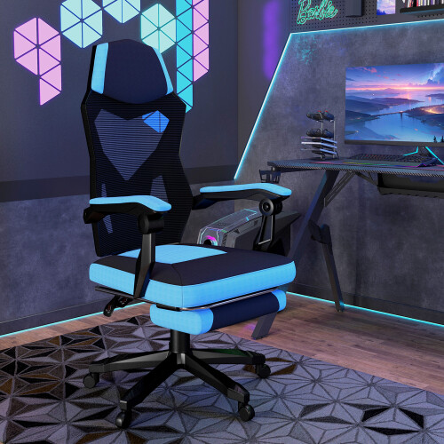 Vinsetto Silla Gaming Azul 58 x 63 x 122 cm 1