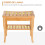 Homcom Taburete de Baño Marrón 47.5 x 26 x 44.5 cm 6