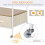 Homcom Perchero Metálico con Rueda Bicolor 99 x 47 x 185cm 5
