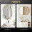Homcom Espejo de Baño Amarillo 60 x 90 x 3 cm 4