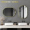 Homcom Espejo de Baño Amarillo 60 x 90 x 3 cm 6