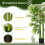 Homcom Bambú Artificial Verde Ø17 x 140 cm 2