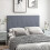 Homcom Cabecero de Cama Gris 160 x 7 x 120 cm 2
