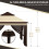 Outsunny Carpa Plegable Beige 326 x 326 x 272 cm 6