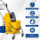 Homcom Carro de Limpieza Amarillo 72 x 49.5 x 95 cm 6