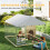 PawHut Perrera Exterior Gris 200 x 200 x 154 cm 4