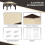 Outsunny Carpa Plegable Beige 326 x 326 x 272 cm 5