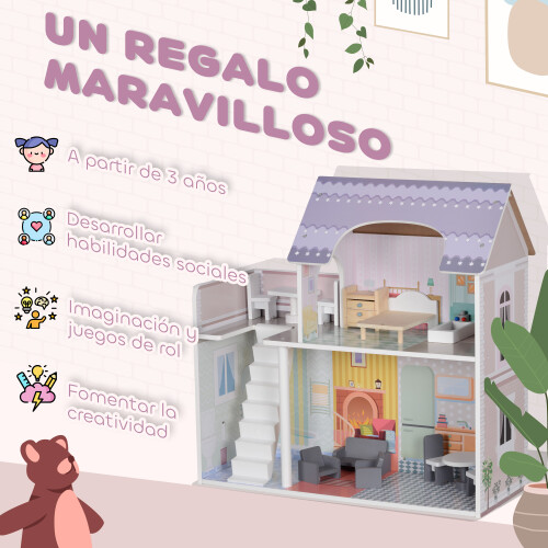 Casa de Muñeca Multicolor 60 x 26.6 x 60 cm 1