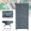 Outsunny Cobertizo de Madera Gris 87 x 46.5 x 160 cm 6