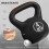 Homcom Kettlebell Negro 18 x 12 x 20 cm 5