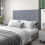 Homcom Cabecero de Cama Gris 160 x 7 x 120 cm 4