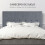 Homcom Cabecero de Cama Gris 160 x 7 x 120 cm 5